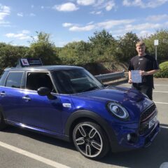 Charlie passed first time!