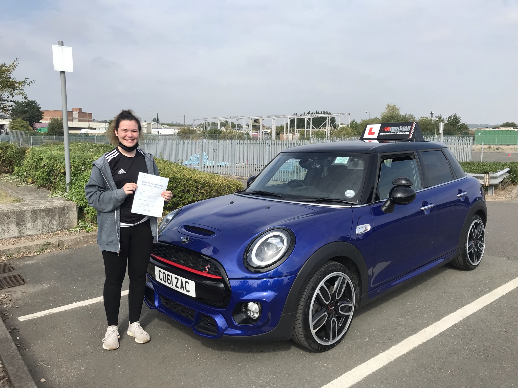 Izzy passed first time!