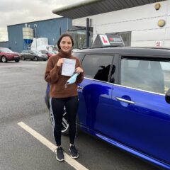 Hannah passed first time!