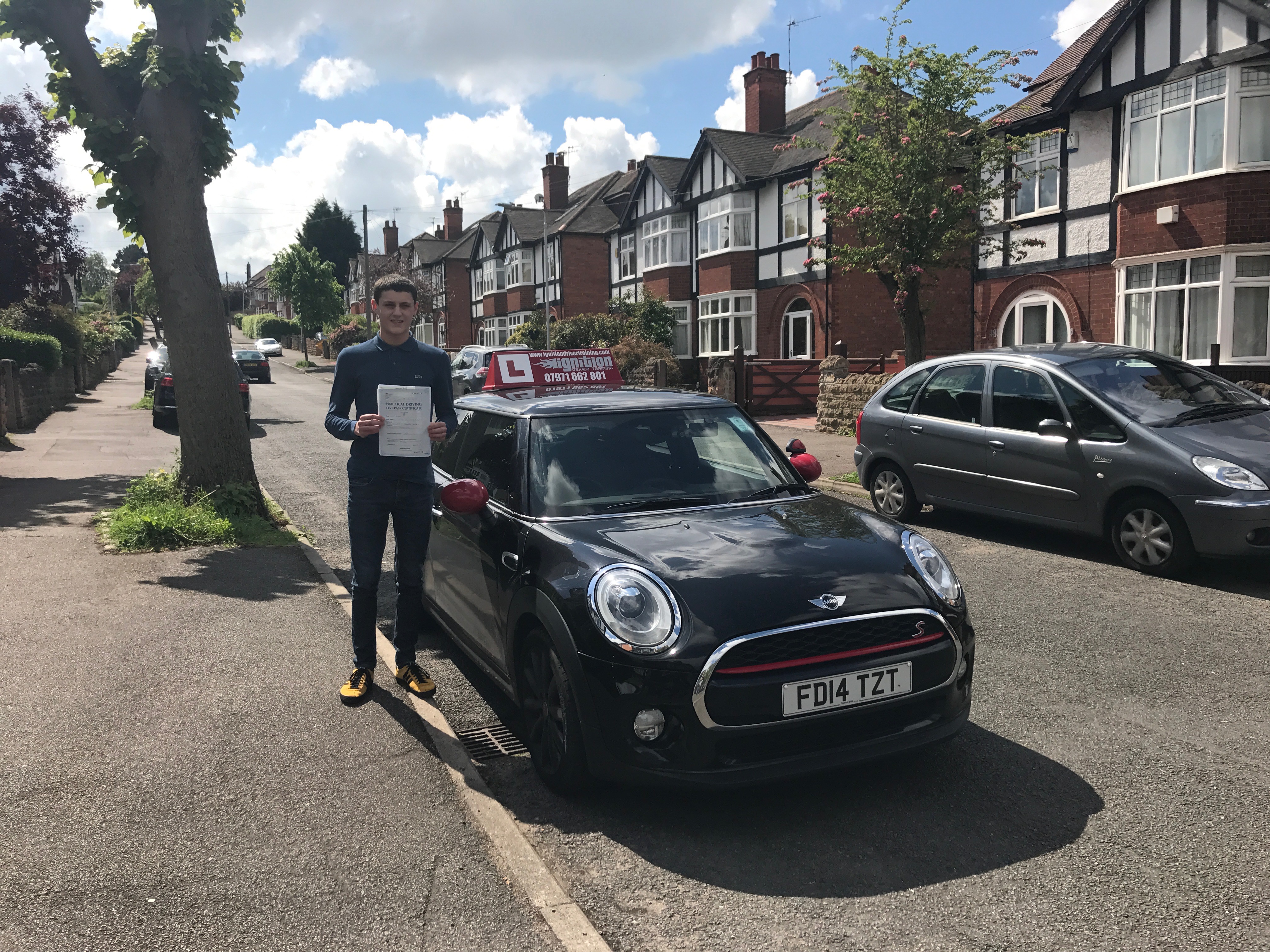Matt has passed his test first time!