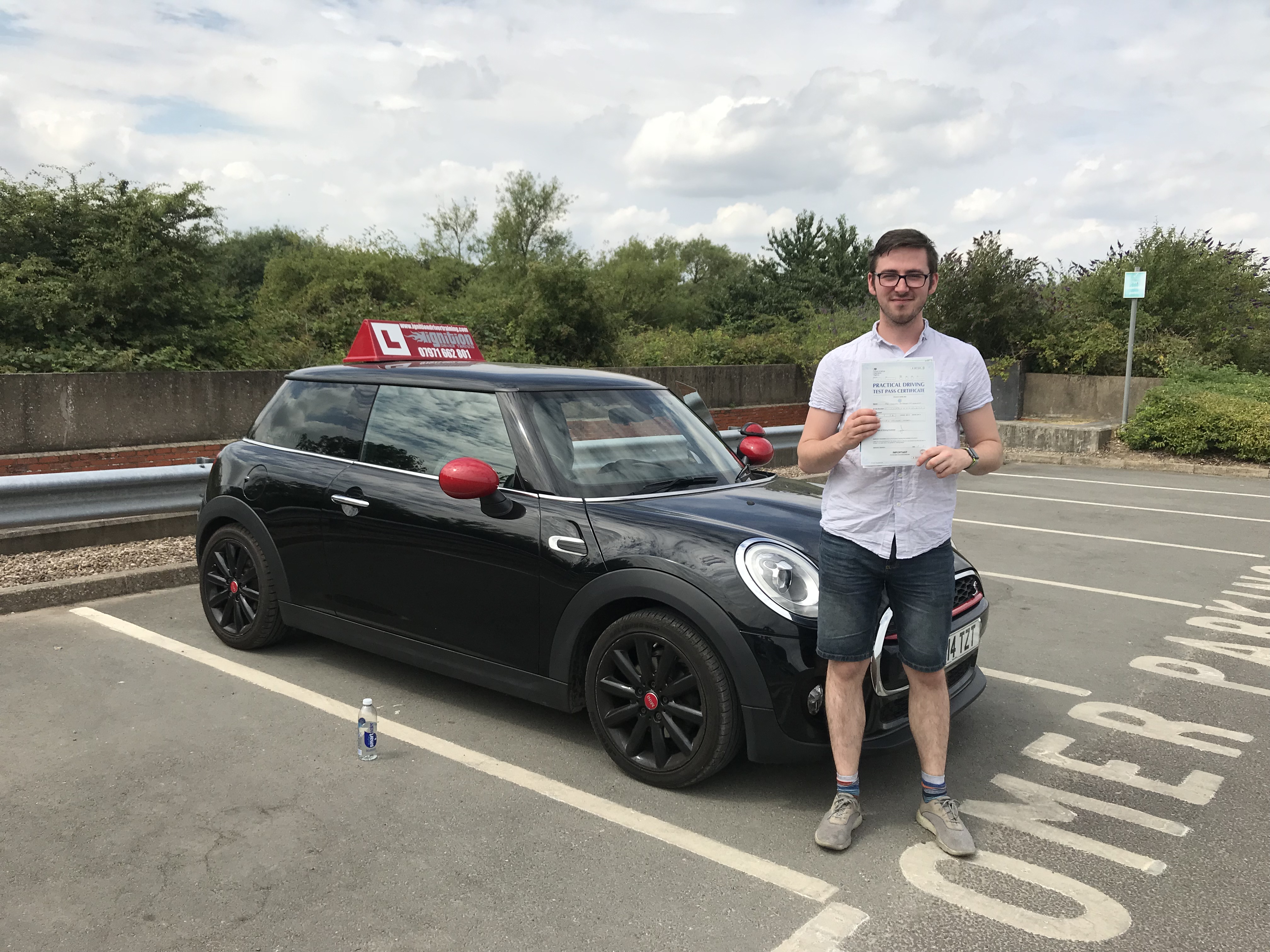 Lucas has passed first time!