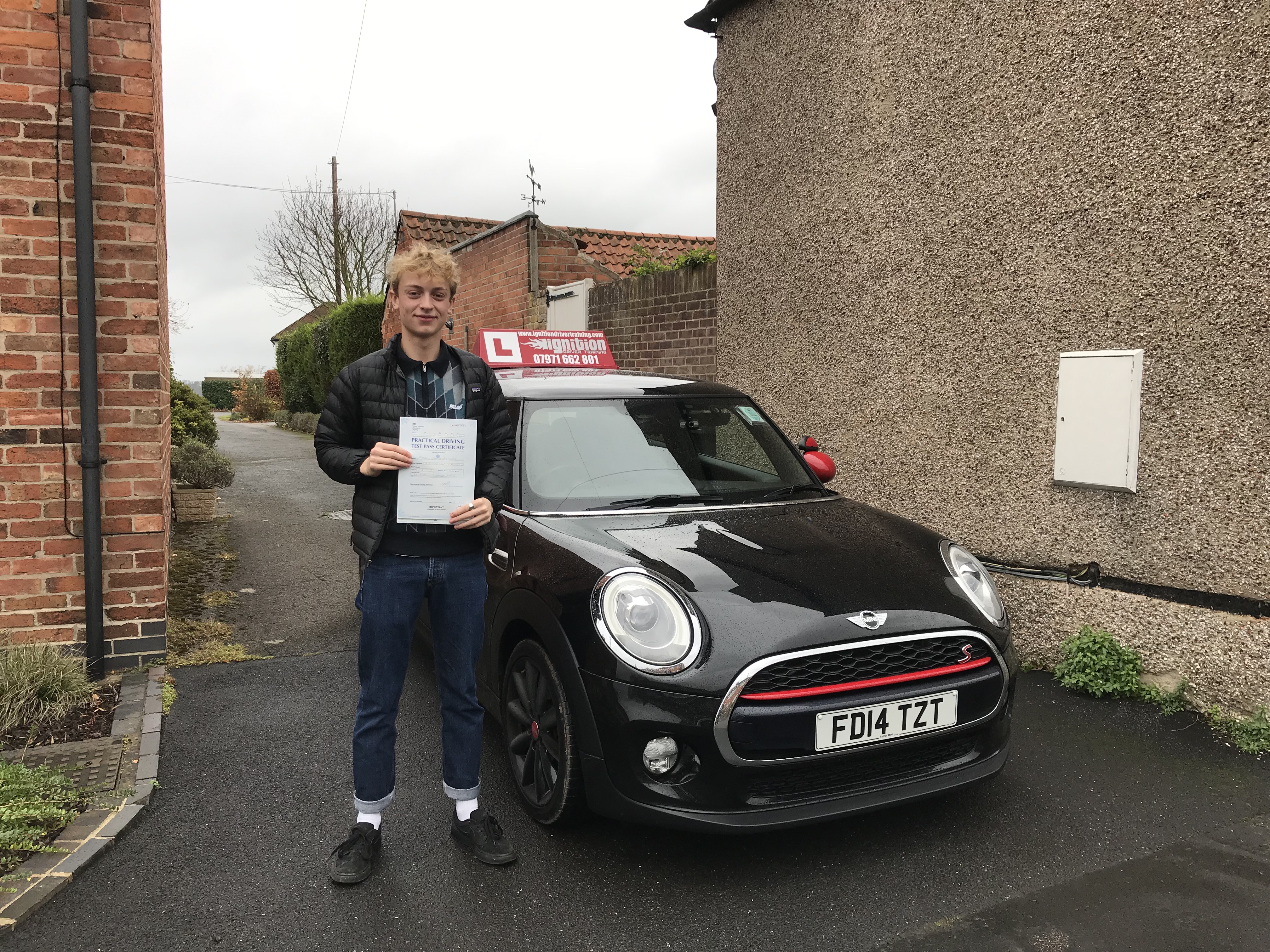Adam has passed first time!