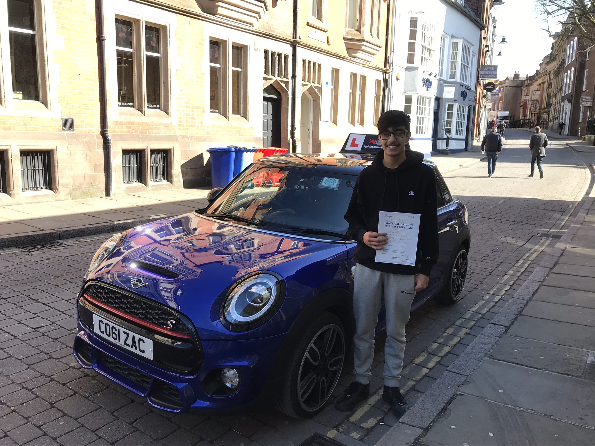 Adam passed first time