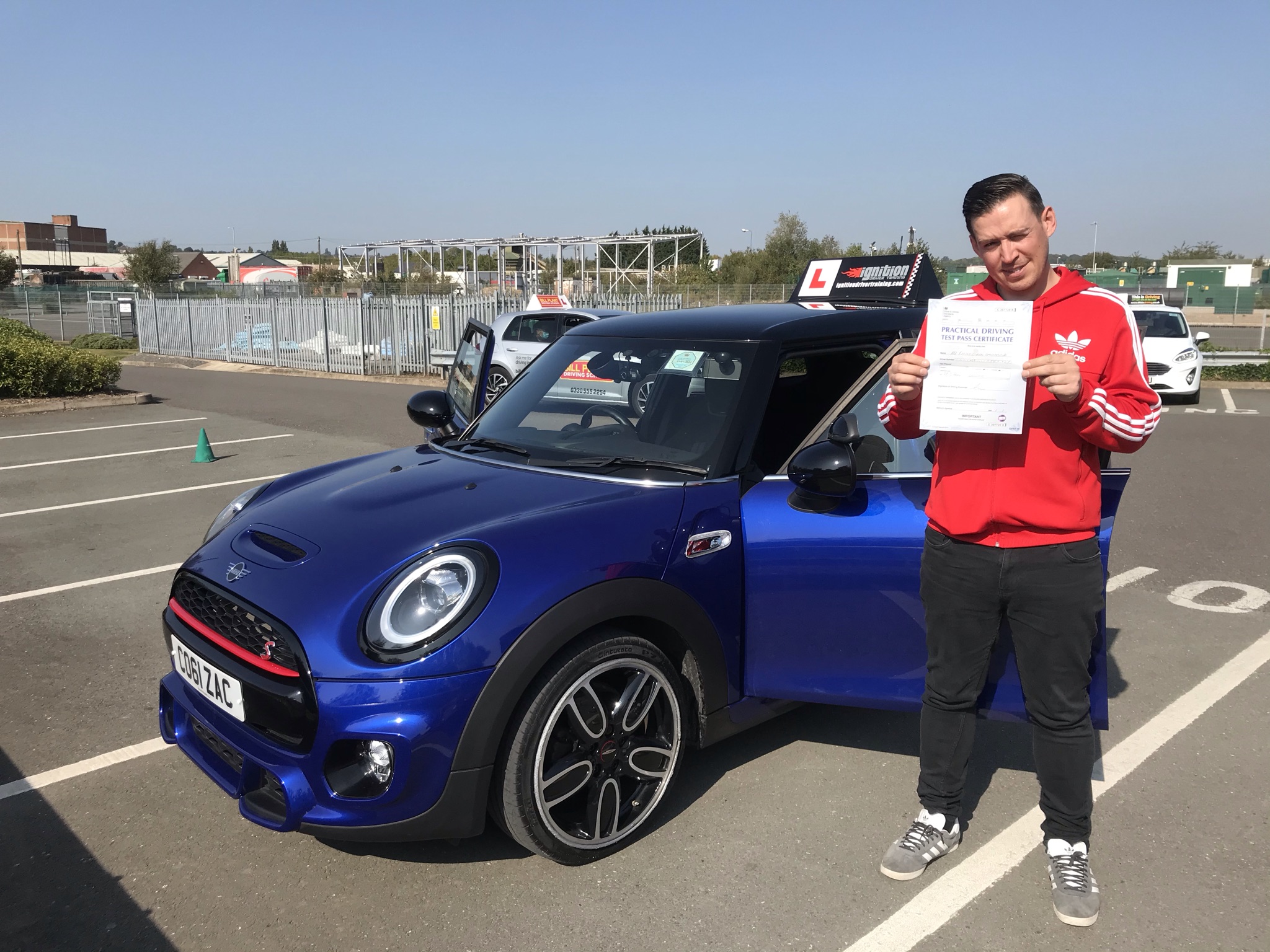 Elliot passed first time!