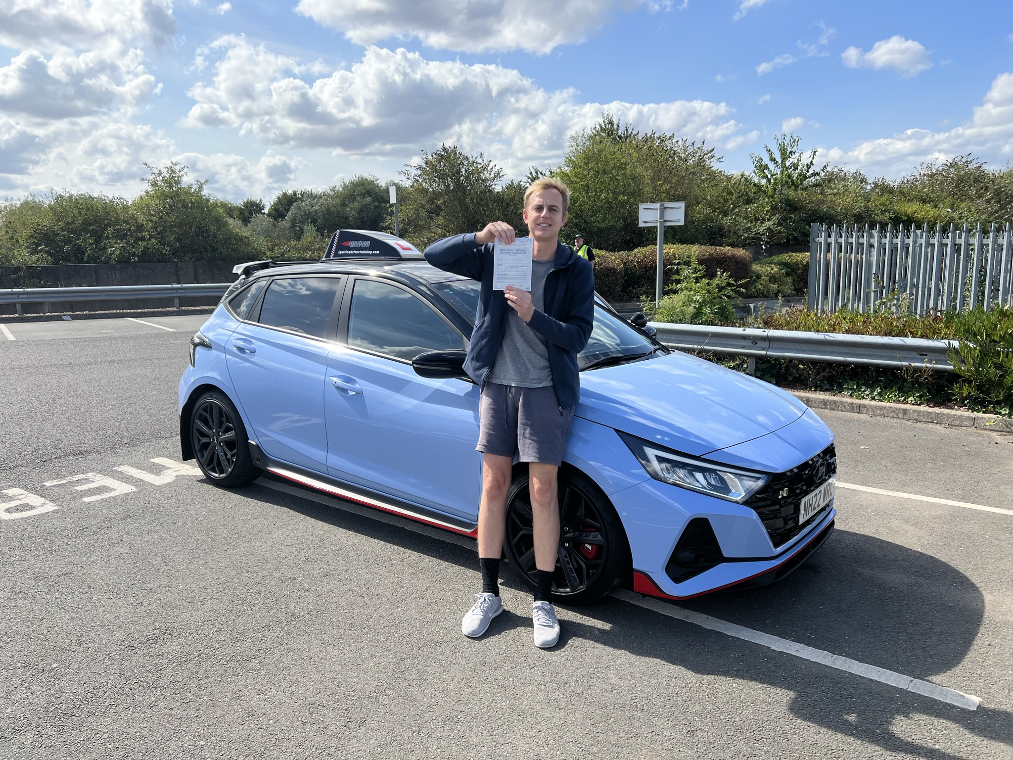 Tom passed first time!