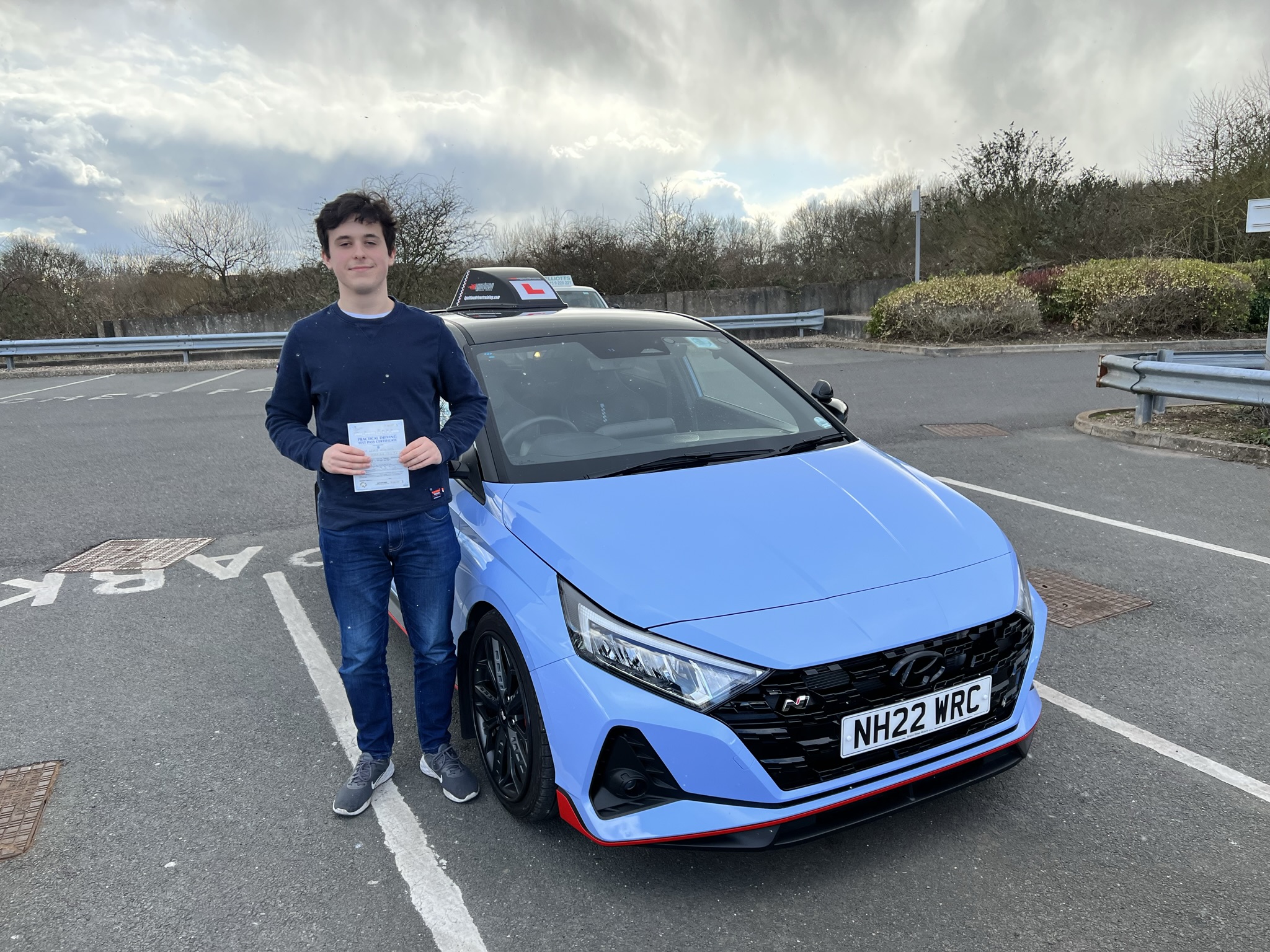 Adam passed first time!