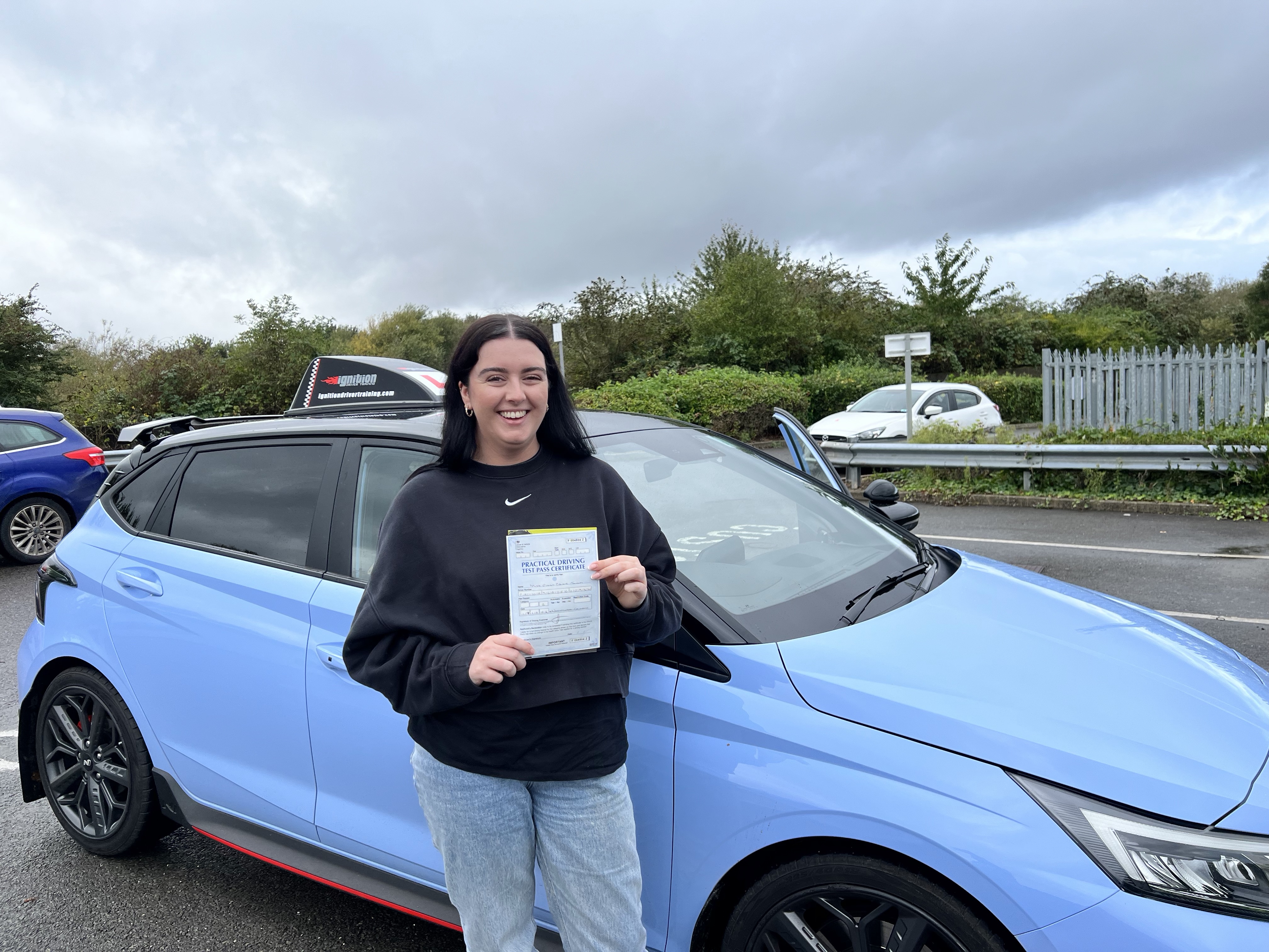 Emily passed first time!