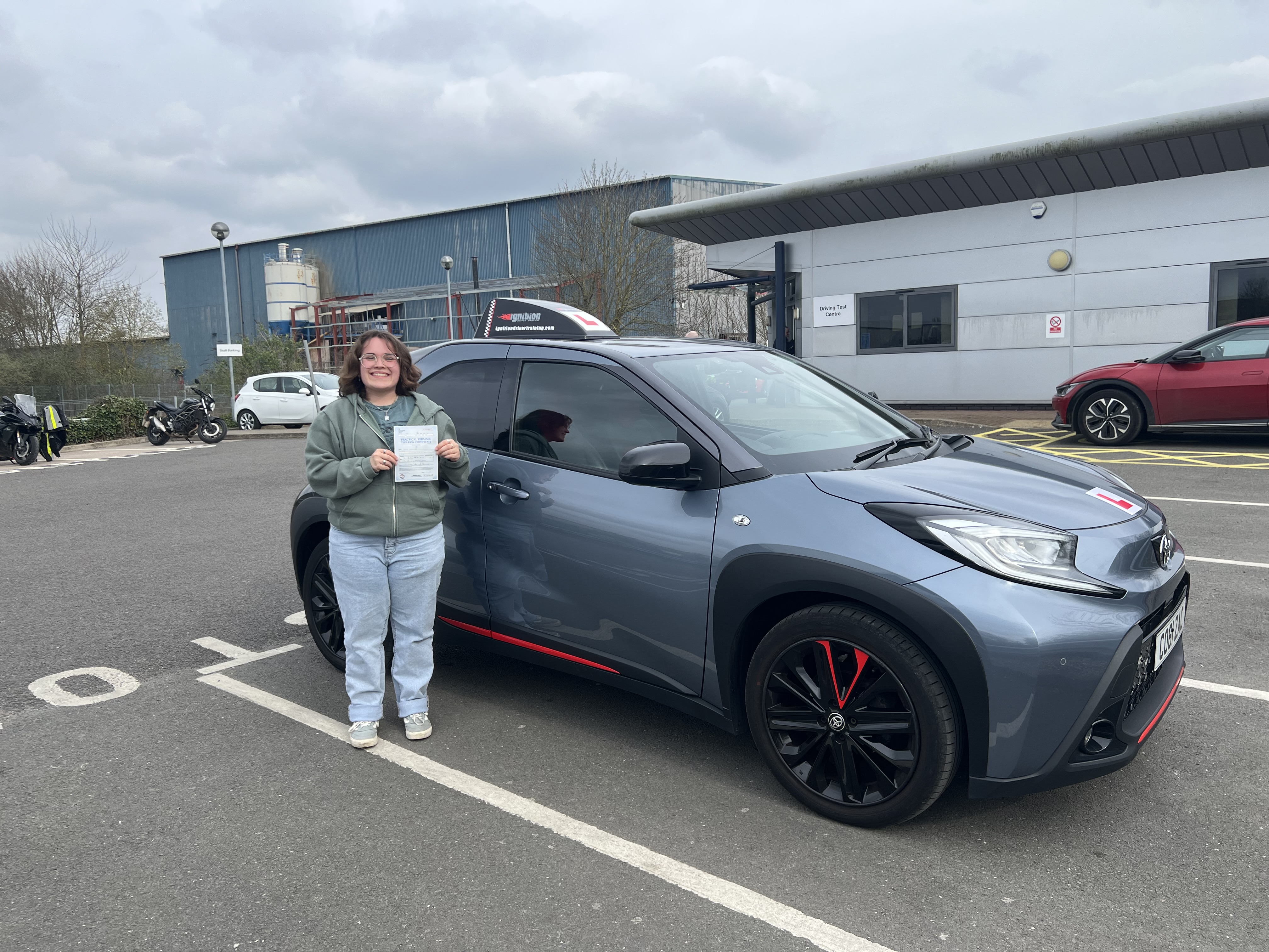 Shayla passed first time!