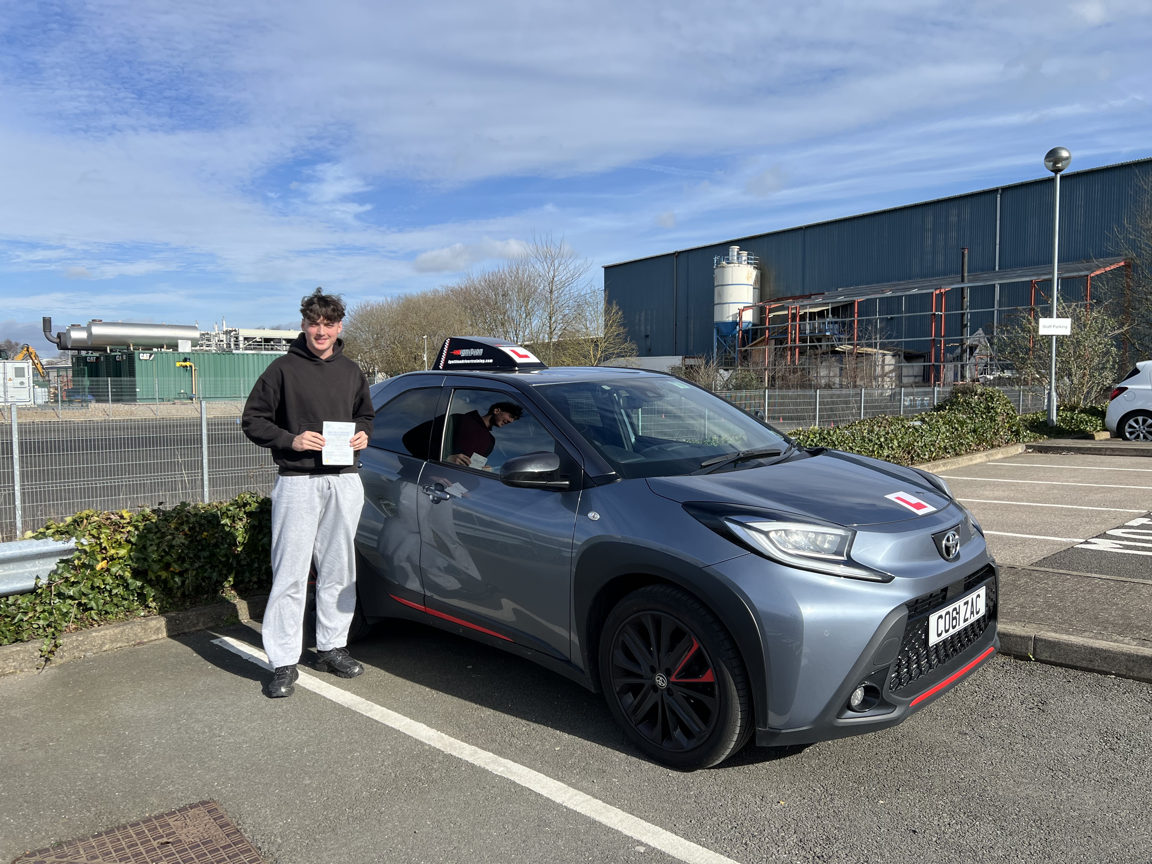 Isaac passed first time!