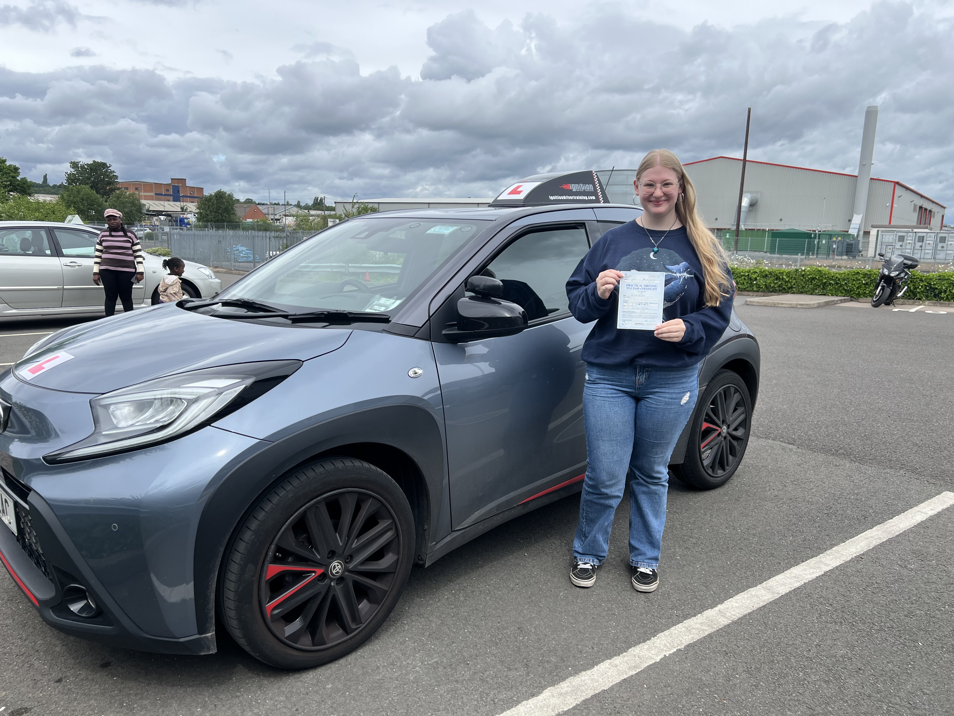 Esther passed first time!