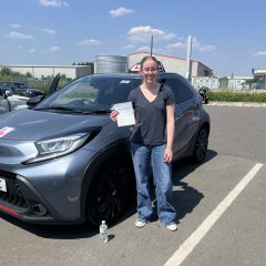 Rachel passed first time!