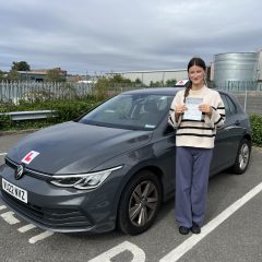 Lucy passed first time!