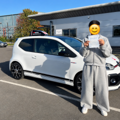 Hashim passed first time!